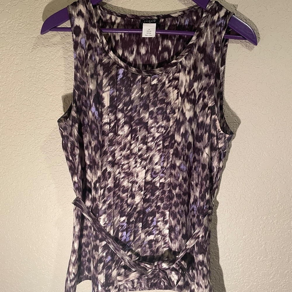 J Crew animal print top